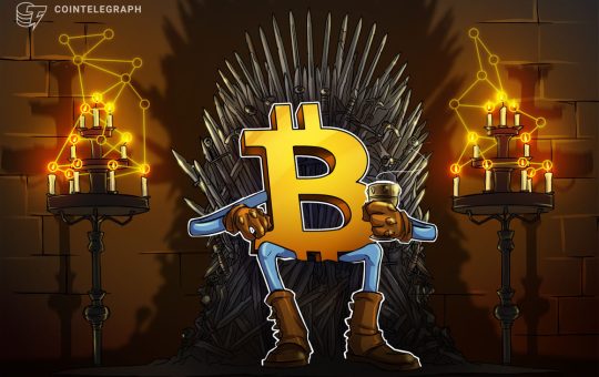 Bitcoin reaches 50% market dominance for first time in 2 years